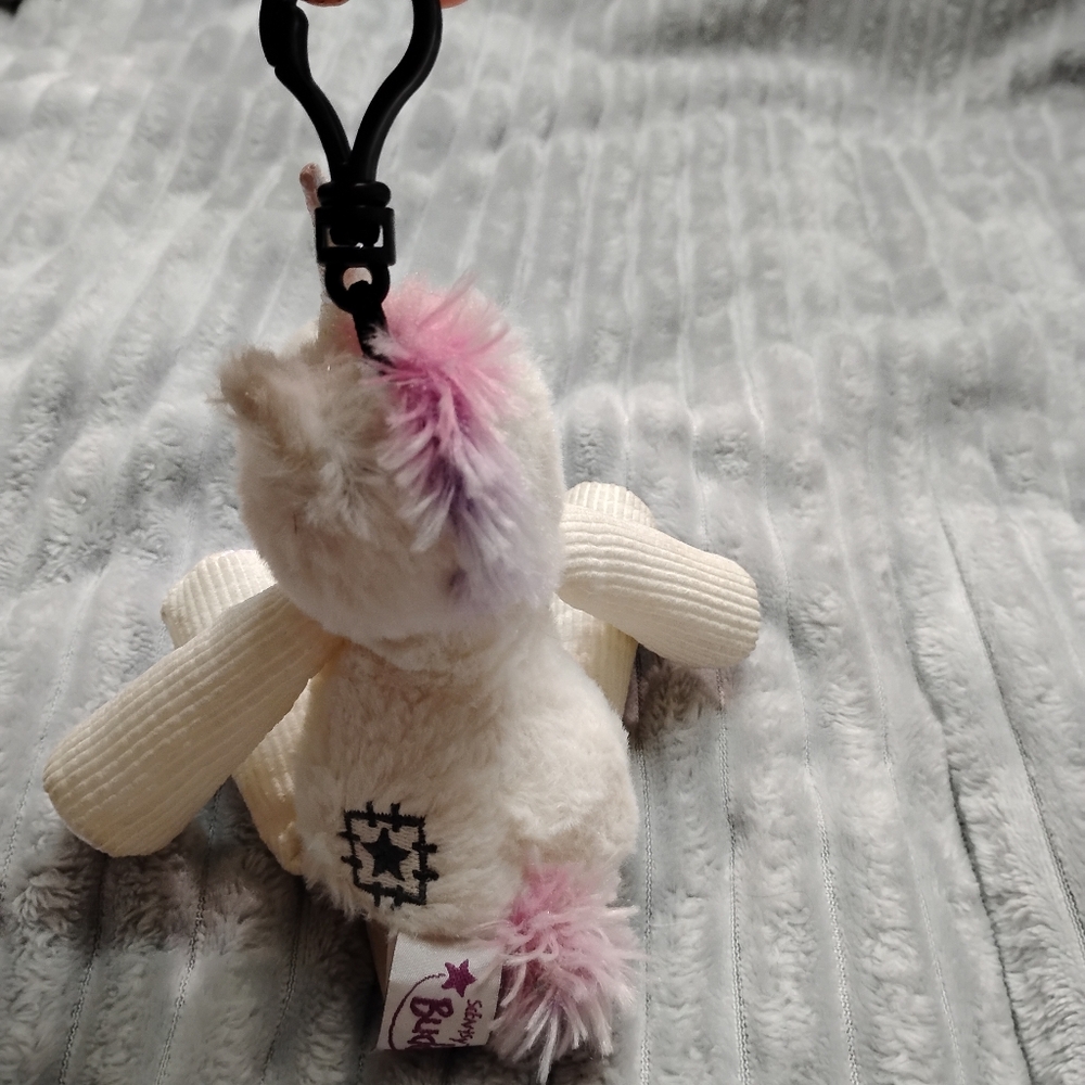 Scentsy Buddy Stella the Unicorn Plush Mini Clip Keychain Backpack 8" Sc… - Picture 4 of 7